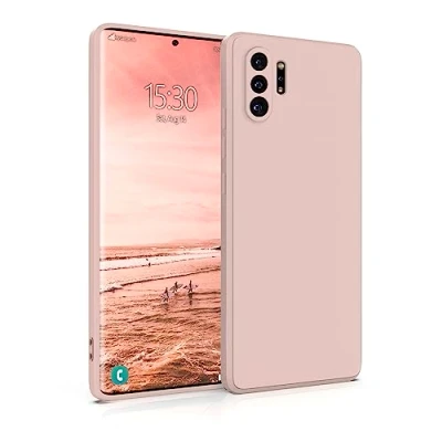 Abbildung von MyGadget Hülle für Samsung Galaxy Note 10 Plus robuste Silikon Schutzhülle TPU Case Slim Silikonhülle Back Cover Kratzfest Handyhülle Rosa