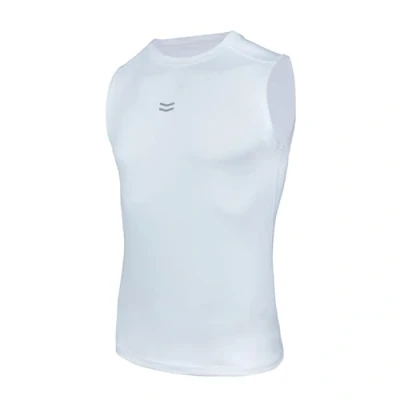 Abbildung von AMZSPORT Herren Kompressionsshirt Sports Tank Top Ärmelloses Funktionsshirt Laufshirt Weiß XL