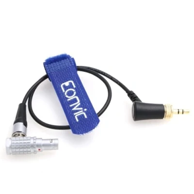 Abbildung von Timecode Kabel für Red Komodo Tentacle Sync Locking 3,5 mm TRS rechtwinklig zu EXT 9 Pin