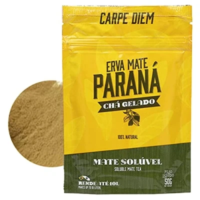 Abbildung von Yerba Mate Tee Parana Roasted Soluble 0.05 kg + Geschenk Probe (40g): Reich an Antioxidantien, Vitaminen, beschleunigt den Stoffwechsel, zuckerfrei Brasilien