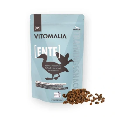 Abbildung von VITOMALIA® Ente Trainingssnacks 500g für Hund Allergikerfreundliche Hundeleckerli Getreidefrei &amp; Natürlich Schonend Getrocknete Leckerlis Hundetraining Leckerli Snacks Hunde
