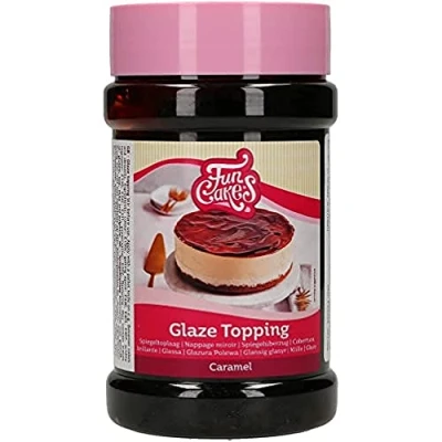 Abbildung von FunCakes Glaze Topping Karamell: Cake Topping, guter Geschmack, perfekt zum Dekorieren von Kuchen, Dessert Topping. 375 g.