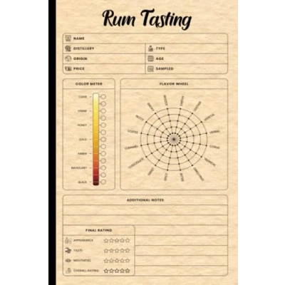 Abbildung von Rum Tasting: Cute tasting journal log book for lovers, Size 6&quot;X9&quot;, 120 Pages