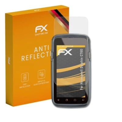 Abbildung von atFoliX Panzerfolie kompatibel mit Honeywell Dolphin CT60 Schutzfolie, entspiegelnde und stoßdämpfende FX Folie (2X)
