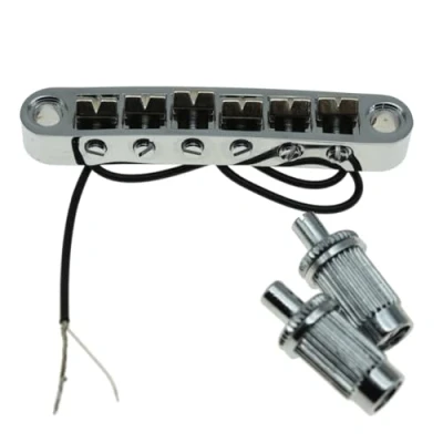 Abbildung von KAISH Tune o Matic Piezo Gitarre Bridge Pickup LP Guitar für Les Paul Chrome