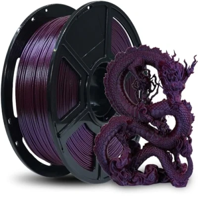 Abbildung von FLASHFORGE 3D Drucker Filament Chameleon PLA Farbwechsel 1.75mm, wechselt die Farbe mit Licht und Winkeln, 1KG Spule (2.2lbs), Maßgenauigkeit +/ 0.02mm (Marsala)