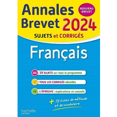 Abbildung von Annales BREVET 2024 Français: Sujets et corrigés