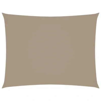 Abbildung von vidaXL Sonnensegel Wasserfest Sonnenschutz Windschutz Sonnendach UV Schutz Garten Terrasse Balkon Oxford Gewebe Rechteckig 2x3m Taupe