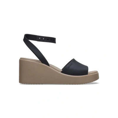 Abbildung von Crocs Brooklyn Plateausandalette Black mushroom, Damen, Größe: 37.5, mushroom Schuhe