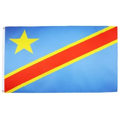 Abbildung von AZ FLAG Flagge Demokratische Republik Des Kongo 150x90 cm Kongolesische Fahne 100% Polyester mit Messing Ösen 110g