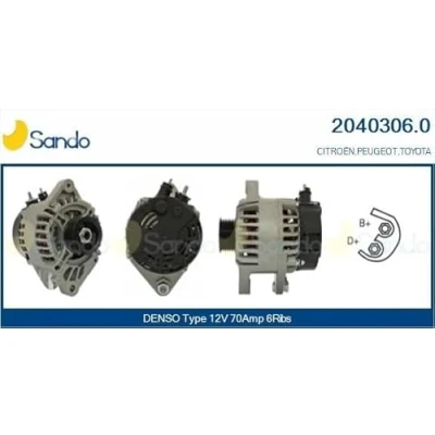 Abbildung von CASCO CAL40306AS Lichtmaschine 12V 70A TOYOTA: Aygo, CITROËN: C1 I, PEUGEOT: 107 Schrägheck