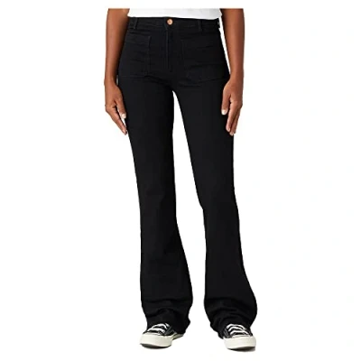 Abbildung von Wrangler Flare Stoffhose, Damen, Größe: 34x32, Retro black