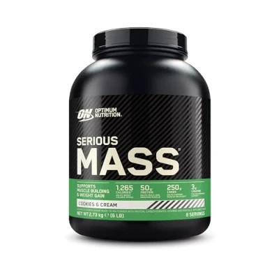 Abbildung von OPTIMUM NUTRITION Serious Mass Weight Gainer 2730g Dose / Cookies &amp; Cream 3000 g