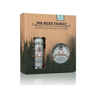 Abbildung von Mr Bear Family KIT Grooming Spray &amp; Pomade Haarset, Herren, Größe: One Size, Springwood