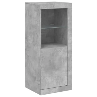 Abbildung von vidaXL Sideboard mit LED Leuchten Betongrau 41x37x100 cm (1 St)