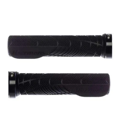 Abbildung von Herrmans Lenkergriffe Shark Lock Fin 130mm. Ø 22mm. schwarz. Paar