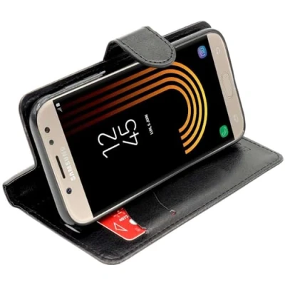 Abbildung von ebestStar kompatibel mit Samsung Galaxy J5 2017 Hülle SM J530F Kunstleder Wallet Case Handyhülle [PU Leder], Kartenfächern, Standfunktion, Schwarz [Phone: 146.2 x 71.3 7.9mm, 5.2&#039;&#039;]
