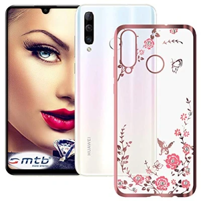 Abbildung von mtb more energy® Schutz Hülle Bloomy für Huawei P30 Lite / New Edition (6.15&#039;&#039;) Rose Gold TPU Case Cover Tasche