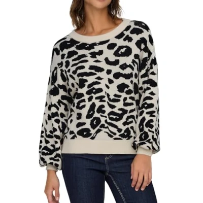 Abbildung von ONLY Rundhalspullover ONLLIMA LIFE LS JQ O NECK KNT mit Jaquard Strickmuster