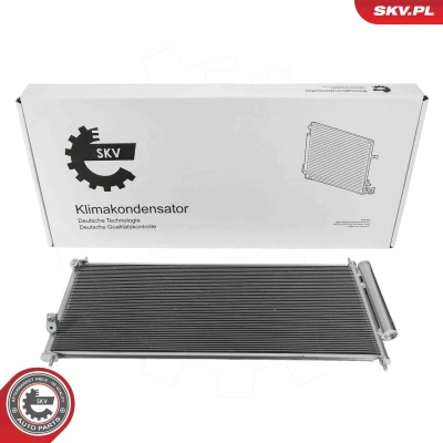 Abbildung von ESEN SKV 86SKV223 Klimakondensator mit Trockner Aluminium 763mm HONDA: Jazz 3 Schrägheck, Insight II Hatchback