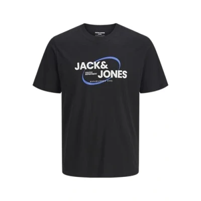 Abbildung von Jack &amp; Jones Rundhalsshirt T Shirt Branding Tee Crew Neck mit großem Markenprint