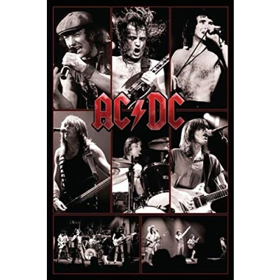 Abbildung von AC/DC Poster (61cm x 91,5cm) + Original tesa Powerstrips® (1 Pack/20 STK.)