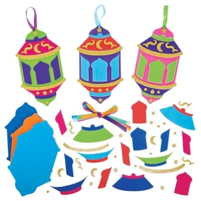 Abbildung von Baker Ross FN361 Ramadan Lantern Mix and Match Kits 6er Pack, Bastelpackung für Kinder