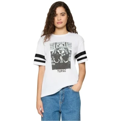Abbildung von 2Pac T Shirt Stripes White S