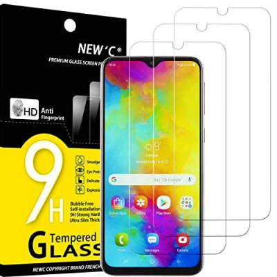Abbildung von NEW&#039;C 3 Stück, Panzer Schutz Glas für Samsung Galaxy M20, Frei von Kratzern, 9H Härte, HD Displayschutzfolie, 0.33mm Ultra klar, Ultrabeständig