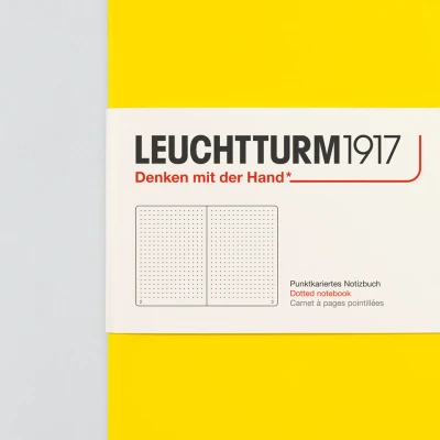 Abbildung von LEUCHTTURM1917 344800 Notizbuch Medium (A5), Hardcover, 251 nummerierte Seiten, Zitrone, dotted