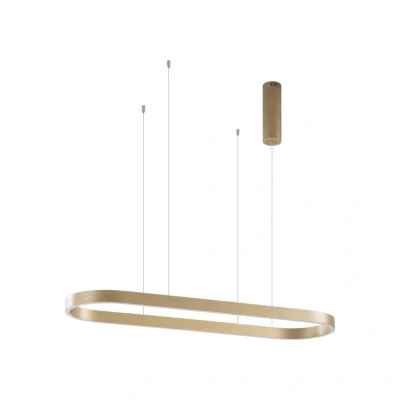 Abbildung von Lucande Smart LED Hängeleuchte Melinay, gold, CCT, Tuya