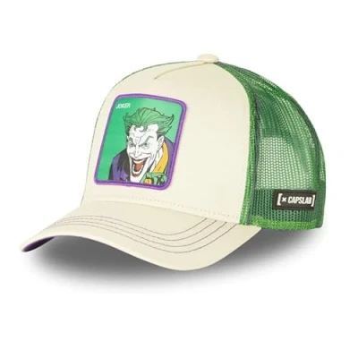 Abbildung von Cap Herren Dc Comics, Tracker Kappe Herren, Joker, Natürlich, Weiß/Lila/Grün, Einheitsgröße