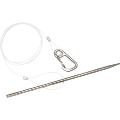Abbildung von Cressi Unisex Adult Fish Holder Fischernadel mit Nylonkabel und Karabiner, Silber, Einheitsgröße