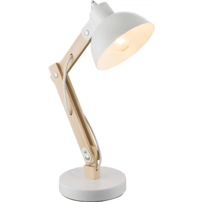 Abbildung von Globo Tischleuchte Schreibtischlampe Kinder Schreibtischleuchte Weiß Nachttischlampe, Nachttischleuchte, ohne Leuchtmittel, Lichtfarbe ist abhängig vom Wohnzimmer, Schlafzimmer, Esszimmer, Küche, Flur
