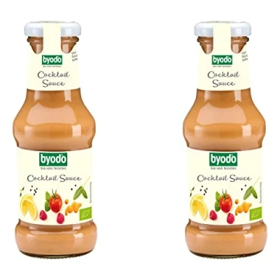 Abbildung von Bio Cocktail Sauce, 2 x 250 ml Byodo Vegan und Glutenfrei, Tomatenbasierte Dip für Marinaden Grillgerichte, Zertifiziert