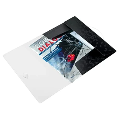 Abbildung von LEITZ Fächermappe Eckspanner WOW 4599 DIN A4 schwarz
