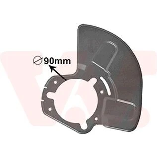 Abbildung von VAN WEZEL 3745373 Ankerblech Vorderachse links OPEL: Astra H Schrägheck, Zafira B, Caravan