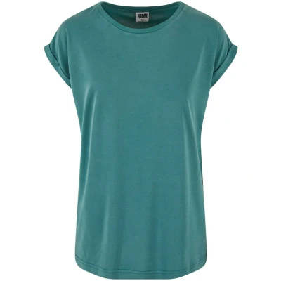 Abbildung von Urban Classics Damen T Shirt Ladies Modal Extended Shoulder Tee, lang geschnittenes Shirt, erhältlich in vielen Farbvarianten, Größen XS 5XL