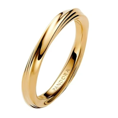 Abbildung von Pandora 163888C00 Damenring Gedreht Goldfarben
