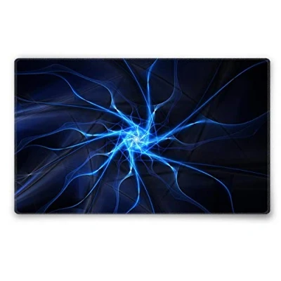 Abbildung von Silent Monsters Mauspad 360 x 250 mm Stoff Mousepad Blitz Gewitter Vernähter Rand rutschfest Gaming Büro Office Homeoffice 36 25 cm Mouse Pad Mat Mausunterlage für alle Maus Arten
