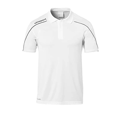 Abbildung von uhlsport Kinder Stream 22 Polo, weiß/Schwarz, 164