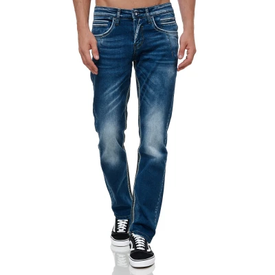 Abbildung von Rusty Neal Jeans Slim Fit, Herren, Größe: 29x32, Dunkel blau