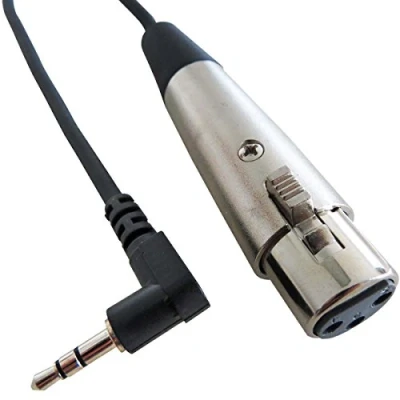 Abbildung von KEEPDRUM MC 025XJ Audio Kabel 30cm XLR Female TRS 3,5mm Miniklinke für DV Kameras Mikrofonkabel