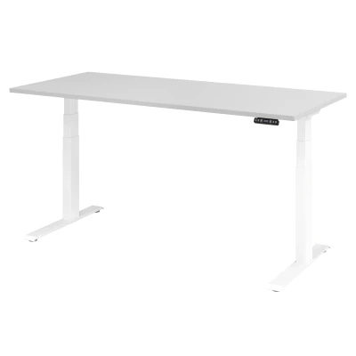 Abbildung von Hammerbacher Schreibtisch XDKB19 Grau/Weiß