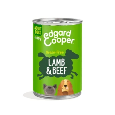 Abbildung von Lammfleisch in Dosen für Hunde 400g Edgard &amp; Cooper