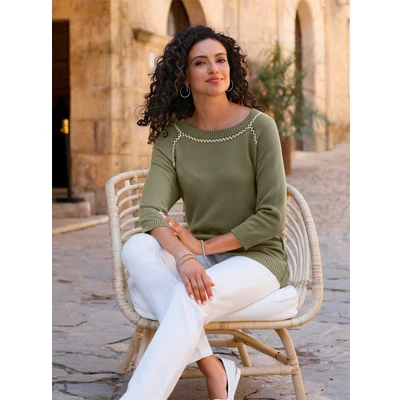 Abbildung von Witt Strickpullover 3/4 Arm Pullover