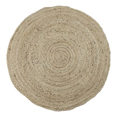 Abbildung von Home Deco Factory Teppich Rund, Jute, 80cm x 0.5cm, Beige