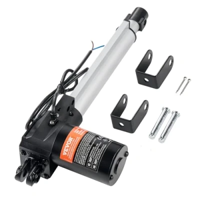 Abbildung von VEVOR 6000N Linear Actuator DC 12V Linearantrieb IP44 Elektrischer Linearmotor 200mm Hublänge Geräuschpegel ≤ 50dB Elektrische Türöffner 5 mm/s Fahrgeschwindigkeit Lineartechnik Verstellantrieb