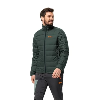 Abbildung von Jack Wolfskin Ather Daunenjacke, Herren, Größe: Large, Black olive