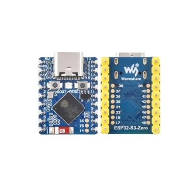 Abbildung von ESP32 S3 Mini Entwicklungsboard mit Vorgelötetem Header, Basierend auf S3FH4R2 Dual Core Prozessor, 240MHz Betriebsfrequenz, Unterstützt 2.4GHz Wi Fi (802.11 b/g/n) &amp; Bluetooth 5